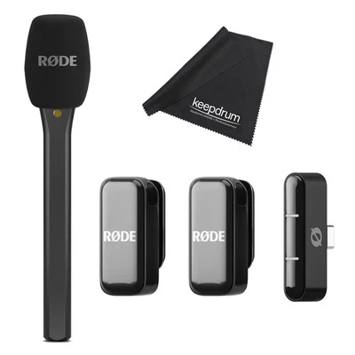 Rode Wireless Micro Mikrofon-System USB-C mit Interview Micro und Tuch - Bild 1 von 4