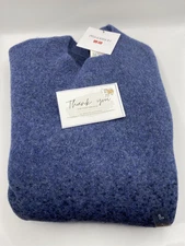 UNIQLO JW ANDERSON Souffle Yarn Gradation Crew Neck Sweater Blue Size L