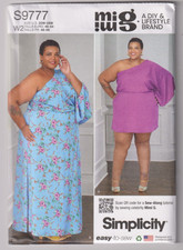 9777 SIMPLICITY MIMI G - One Shoulder CAFTAN - Sz 20/22/24/26/28W