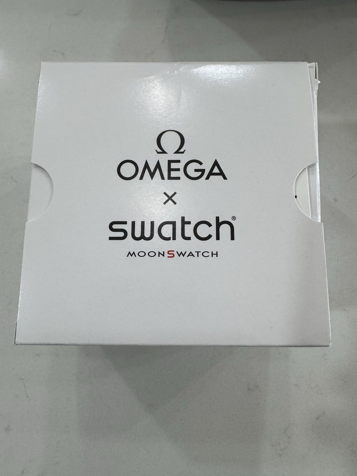 Brand New Swatch Omega Mission To The Moonphase White Ceramic Watch