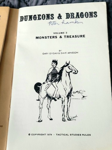 Dungeons & Dragons OD&D OCE 3 Brown Books, Ref sheets, 1977 6th + Greyhawk 1978 - Picture 2 of 10