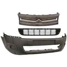 Stoßstange vorne schwarz+Grill Citroen Berlingo / für Peugeot Partner Bj. 08-12