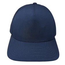 The Classics Yupoong Snapback Hat Blue One Size Adjustable Laser Cut