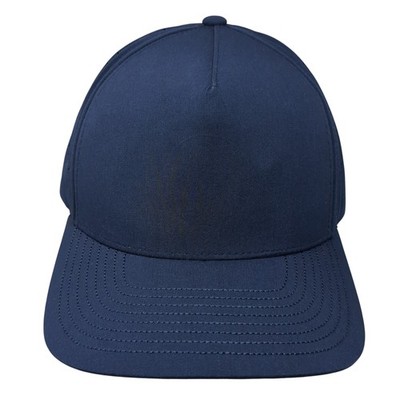 The Classics Yupoong Snapback Hat Blue One Size Adjustable Laser Cut