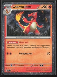 Charmeleon 008/091 Paldean Fates Cosmos Holo