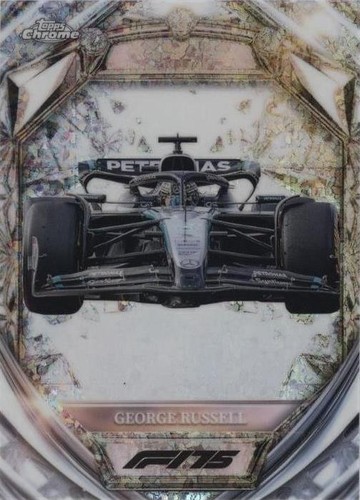 2025 Topps Chrome Formula 1 Black And White Ray Wave Refractor