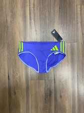Adidas Promo Adizero Running Briefs IT4562 Cobalt Blue Neon New Women's Medium