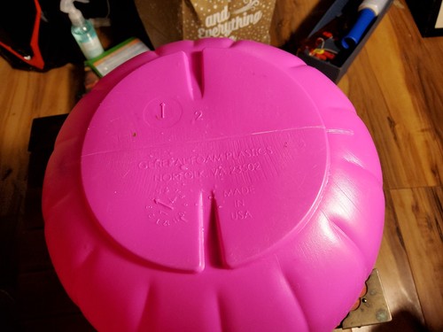 🎃 Lote de cubos de calabaza de Halloween de plástico de espuma general vintage (azul rosa) raros - Imagen 4 de 4
