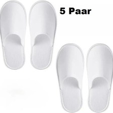 5 Paar Einweg Hausschuhe Gästeschuhe Pantoffeln Hotelslipper, Hochzeit