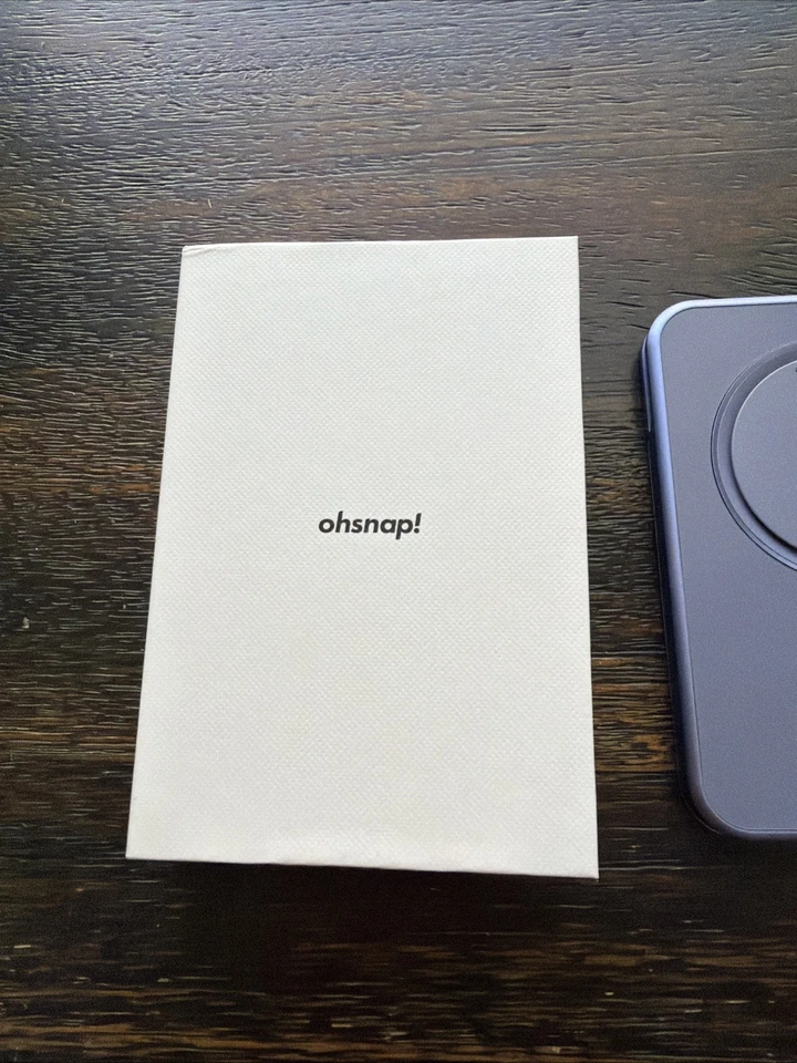Cartera MagSafe OhSnap Snap Grip orquídea triturada seminueva Foto 3 de 4