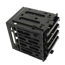 5.25" to 4x 3.5" SATA SAS Hard Drive HDD Cage Rack CD-ROM V Slot UK Black H3A6