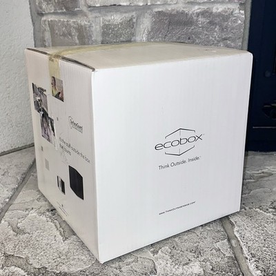 New Ecoquest Ecobox Cube Graphite Air Purifier + Remote Ozone Ionizer
