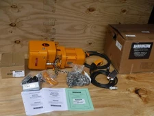 New Harrington NERP010L-15 Electric chain Hoist With trolley 2000 lb. 15' Lift