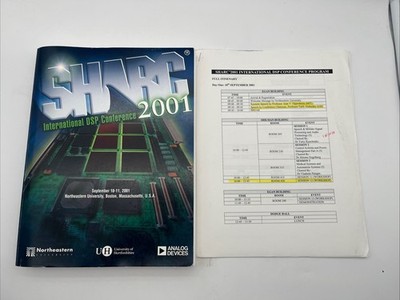 9/11/01 Digital Signal Processing Conference Presentations and Itinerary Boston