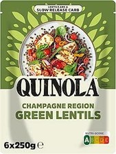 Quinola Champagne Region Green Lentils 250g 2 Pack