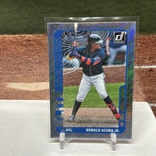 Ronald Acuna Silver Flash Prizm Insert Sp 2021 Donruss Optic Holo Scope Braves