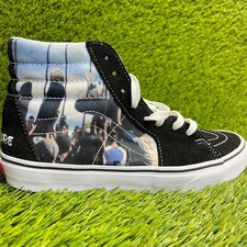 Vans Sk8-Hi Moca Frances Stark Womens Size 9 Black Blue Athletic Shoes Sneakers