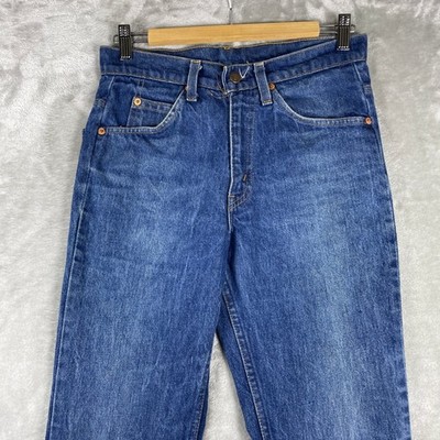 Vintage 80s Levis 517 Jeans Mens 29x31 Blue Bootcut Orange Tab