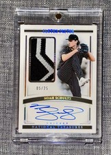 Noah Schultz 2024 Panini National Treasures Clutch Factor Patch Auto /25 RPA RC