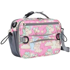 Maelstrom Lunch Box, Expandable Bag for Kids & 9L, Lucky Pink Unicorn 