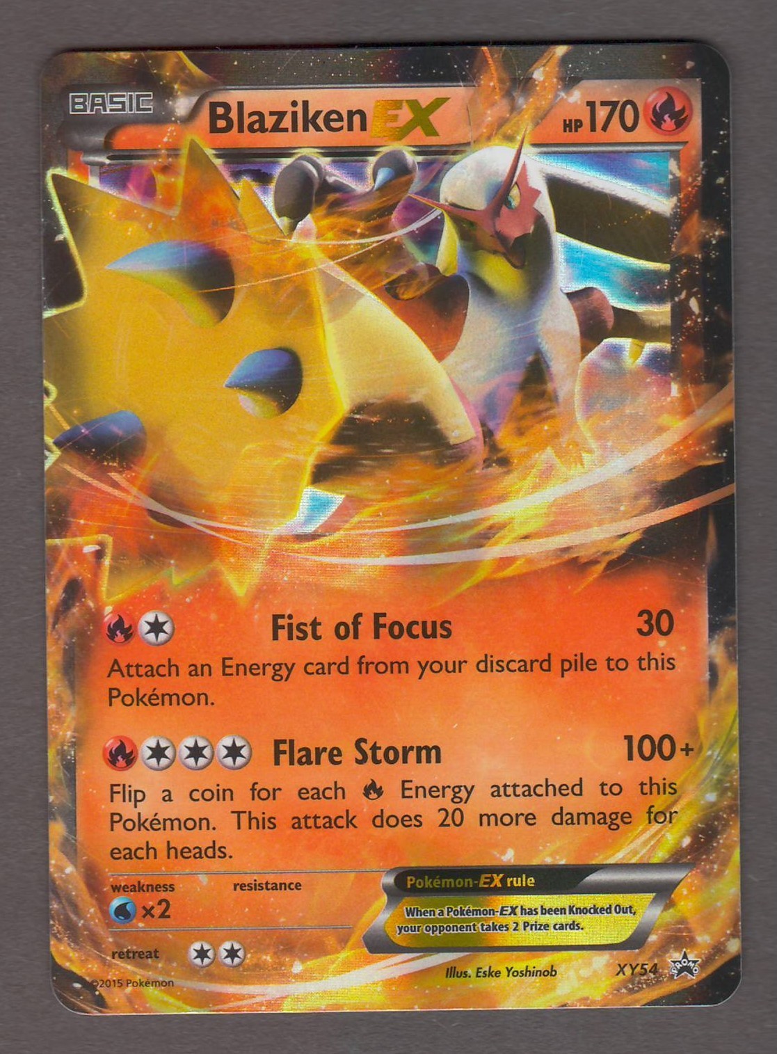 Blaziken EX XY54 Black Star Promo - Pokemon Card XY 2015 NM