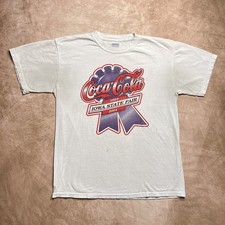 Vintage Y2K Coca Cola Iowa State Fair Ribbon T-Shirt 1854 2004 Mens M Streetwear