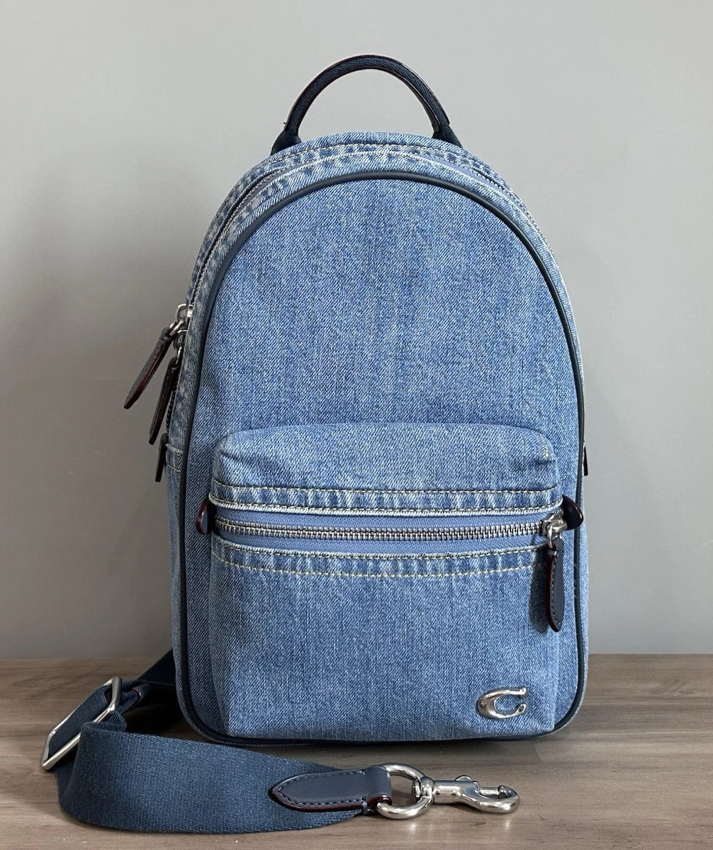 美品】COACH コーチ デニム チャーターパック ボディバッグ CR765