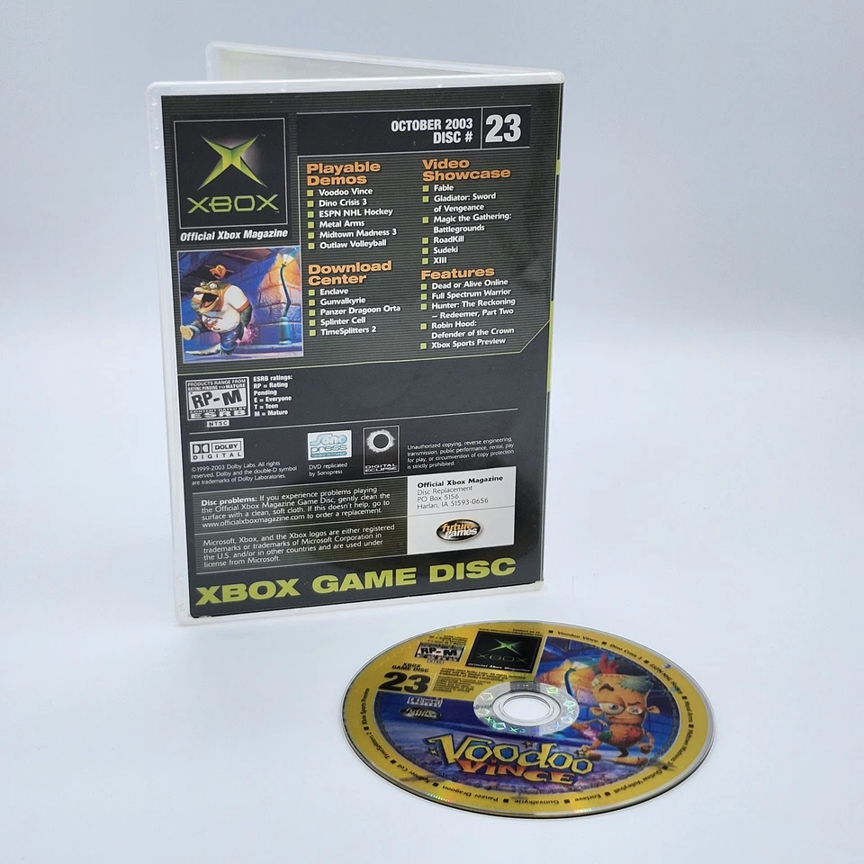 Xbox Demo Disc #23 October 2003 Voodoo Vince - Image 2 of 2