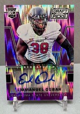 2016 EMMANUEL OGBAH Prizm Collegiate Draft Picks /99 Auto Card# 177 Purple Flash