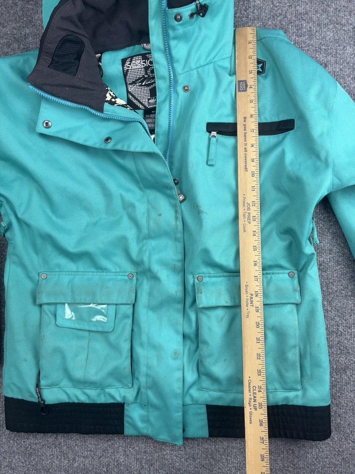 Sessions Ridge Jacket Womens Large Waterproof Breathable Hooded Snowboard Ski - Image 4 of 4