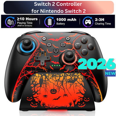 Nintendo Switch 2 Wireless Controller with Charging Dock   RGB, Turbo, Vibration