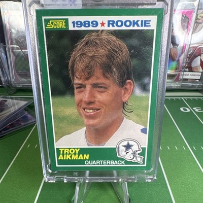 Score 1989 Troy Aikman Rookie #270 Dallas Cowboys NFL Football
