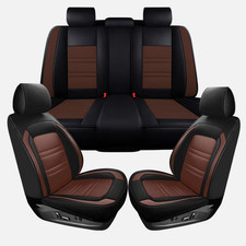 Fits Dodge Ram 1500 2500 3500hd Brown Full Set Leather Car Seat Covers Fits Dodge Ram 1500 2500 3500hd Brown Full Set Leather Car Seat Covers