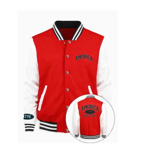 Vintage Baseball Varsity Jacket Men’s Wool Bomber USA Style