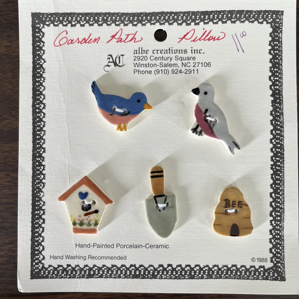 Shepherds Bush DOWN THE GARDEN PATH ~ Overdyed Threads & Discontinued Buttons - Image 4 of 4