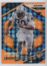 2025 Mosaic Epic Performers Fluorescent Orange Prizm Julius Peppers #19 HOF 18o1