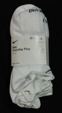 Nike Unisex Everyday Plus 6 Pack No Show Socks White Large Asst. SKU/Contents