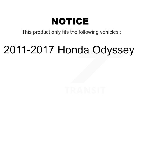 Front Wheel Bearing And Tie Rod End Kit For 2011-2017 Honda Odyssey K77-100135 - Picture 2 of 11