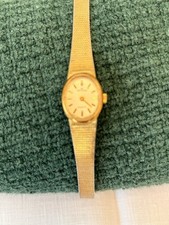 Waltham Women's Gold Tone Vintage WL 078 Stainless Steel Hong Kong Watch