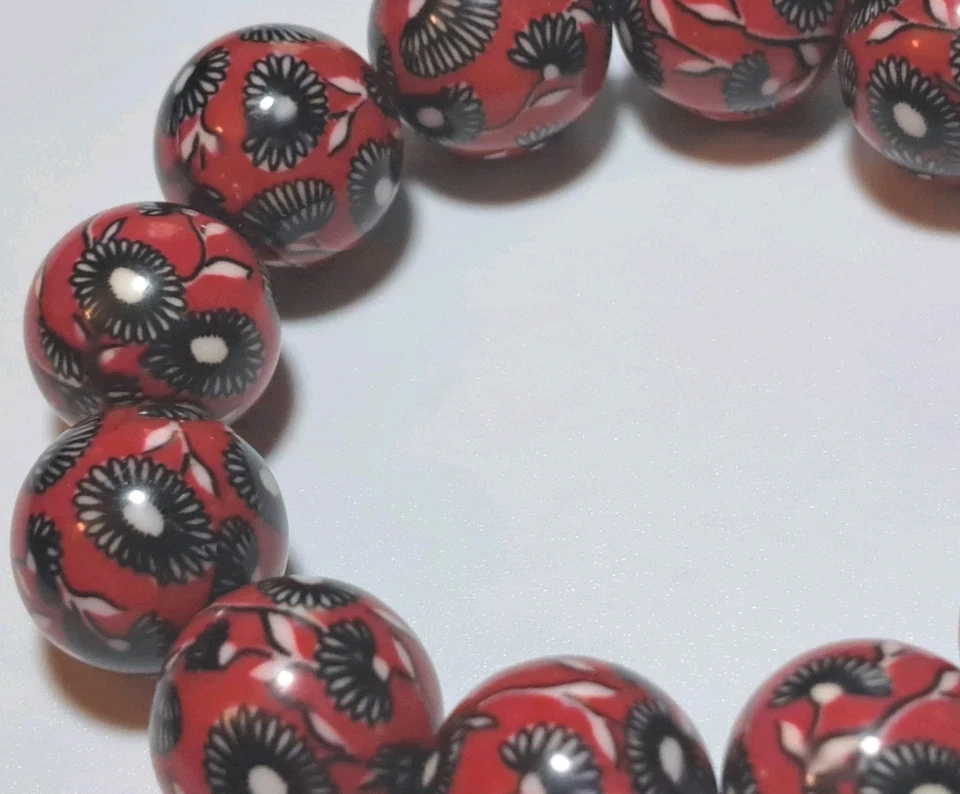 Vera Bradley Mother's Day Ball Bead Stretch Bracelet DECO DAISEY Retired Rare - Imagem 4 de 4