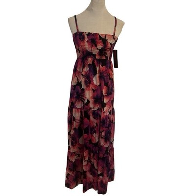 NWT Sofia Vergara Smocked Tiered Maxi Sundress Small Boho Cottagecore Medium