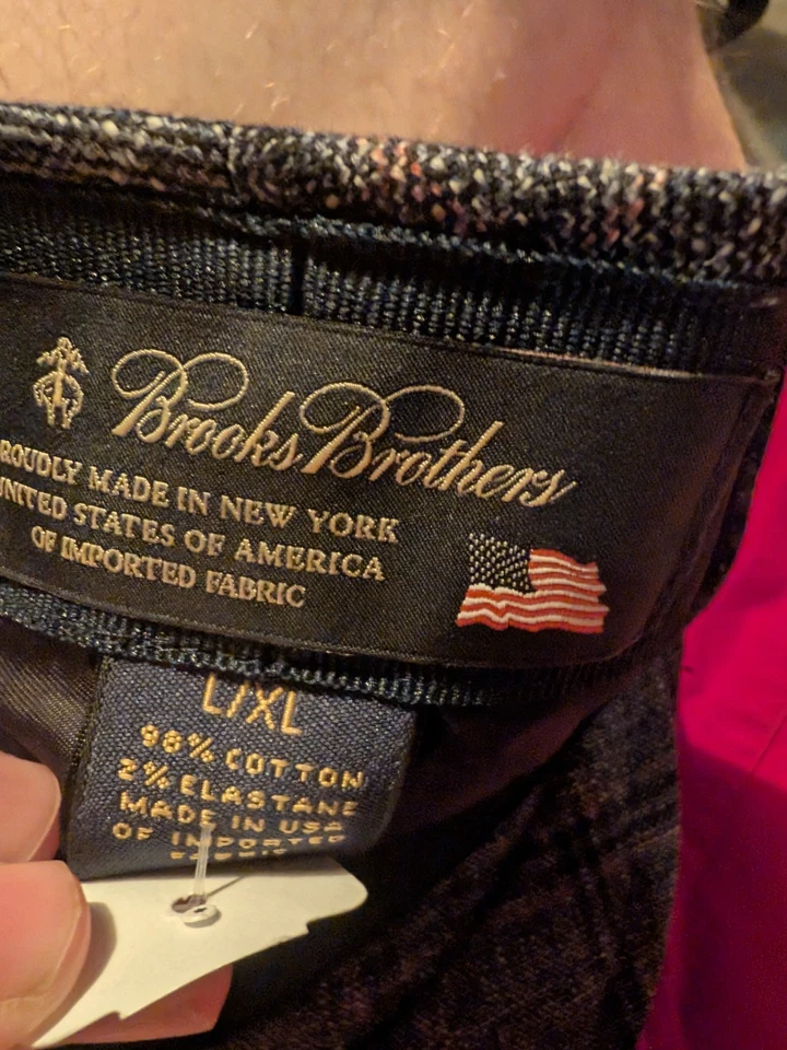 Gorra Plana Brooks Brothers Ivy L/XL Hecha en EE. UU. NUEVA CON ETIQUETAS $98 Mezcla de Algodón a Cuadros Foto 4 de 4