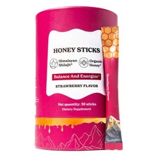 Pure Himalayan She-Lajit Honey Sticks with Organic Honey, Naturally Sweeter 30N