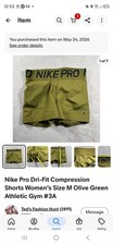 Nike Pro Dri-Fit Compression Shorts Women s S...