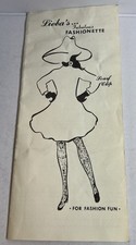 Vintage Pamphlet Lieba's Fabulous Fashionette Fashion Scarfs Style Booklet