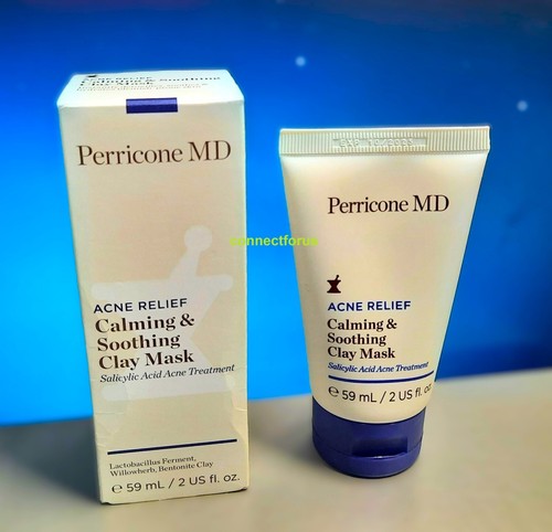 Perricone MD MASK clay Acne relief calming soothing 59ml 2oz salicylic acid-2%