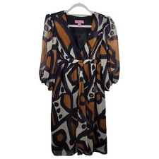 Eliza J Geometric Dress With Flaw Size 4