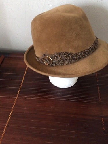 Sovereign grey Fur Felt Fedora Hat Sz 