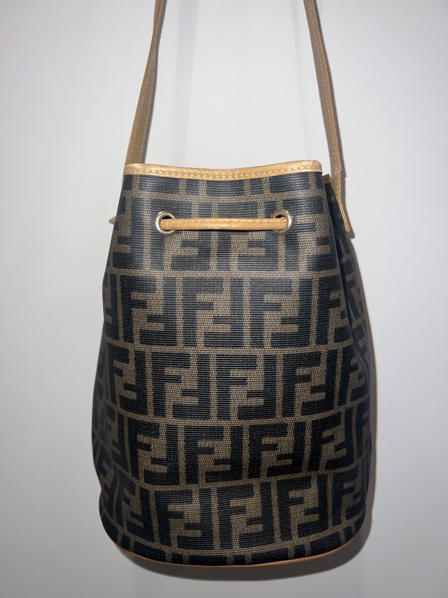 Fendi Vintage Mon Tresor Zucca Crossbody Bucket Bag | eBay