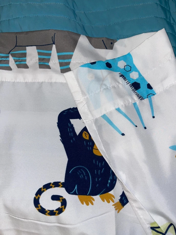 Sweet Jojo 婴儿 幼儿 Mod 丛林系列 窗帘 2 面板 42x84 每件 — 第 3/4 张图片